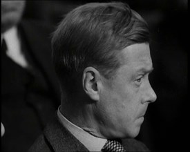 Edward, His Royal Highness the Duke of Windsor Watching an Orchestra, 1937. Creator: British Pathe Ltd.