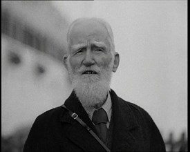 George Bernard Shaw Talking to the Camera, 1930s. Creator: British Pathe Ltd.