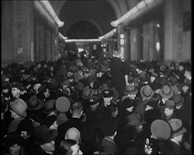 Crowd Gathering in Germany, 1930s. Creator: British Pathe Ltd.