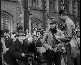 Winston Churchill, Chancellor of the Exchequer, Being Presented With an Irish Cap in Front..., 1926. Creator: British Pathe Ltd.