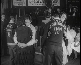 Couples Dancing Whilst Half Asleep in a Marathon Dance Contest, 1926. Creator: British Pathe Ltd.