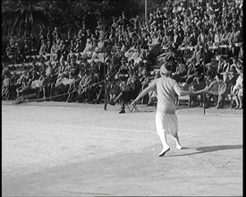 The Tennis Players Suzanne Lenglen of France and Helen Wills of the United States of America...,1926 Creator: British Pathe Ltd.