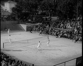 The Tennis Players Suzanne Lenglen of France and Helen Wills of the United States of America...,1926 Creator: British Pathe Ltd.