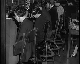 Female Civilians Working at the International Telephone Exchange, 1931. Creator: British Pathe Ltd.