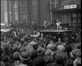 Mr Otho Nicholson, After Winning The Westminster Abbey By-Election Standing on The Back of..., 1924. Creator: British Pathe Ltd.