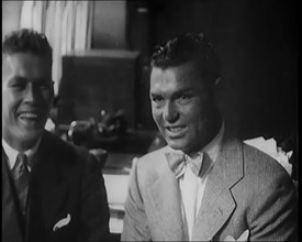 The Boxers Gene Tunney and Jack Dempsey Talking, 1926. Creator: British Pathe Ltd.