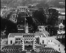 Pavilions and Walkways at the British Empire Exhibition, 1920s. Creator: British Pathe Ltd.