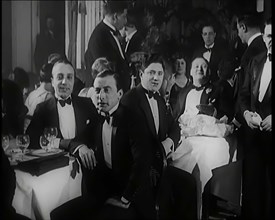 Men and Women Sitting at Tables Watching Other People Dancing, 1920s. Creator: British Pathe Ltd.