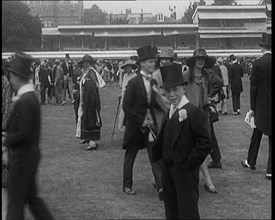 Crowds Milling at Lord's Cricket Ground, 1921. Creator: British Pathe Ltd.