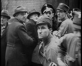 Crowd Including Men in Nazi Uniforms, 1933. Creator: British Pathe Ltd.