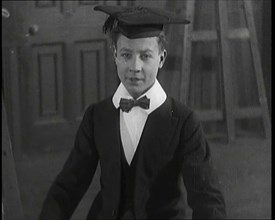 A School Boy in a comedy starring Will Hay, 1920s. Creator: British Pathe Ltd.