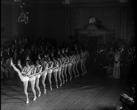 Cabaret Dancers dancing in a Line, 1930s. Creator: British Pathe Ltd.