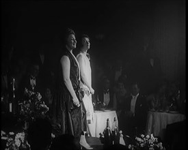 Two Female Civilians Singing Together On a Stage, 1924. Creator: British Pathe Ltd.