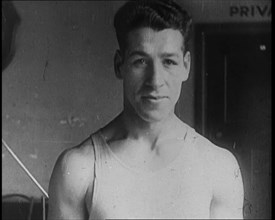 Boxer, Len Harvey, 1930s. Creator: British Pathe Ltd.