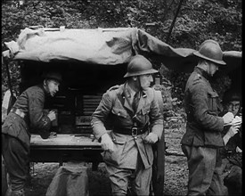 Belgian Soldiers Preparing for German Advance, 1940. Creator: British Pathe Ltd.