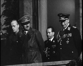 Adolf Hitler, the German Leader, with Hermann Goering and Three Male German..., 1937. Creator: British Pathe Ltd.