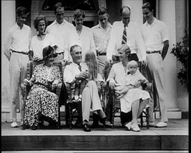 Franklin D Roosevelt, One of the Democratic Presidential Candidates, and Family, 1932. Creator: British Pathe Ltd.