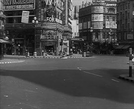 A Closed Off Street in Piccadilly, 1940. Creator: British Pathe Ltd.