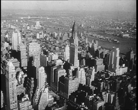 Aerial Shot of Manhattan, New York City, 1932. Creator: British Pathe Ltd.