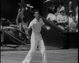 Ellsworth Vines Playing Tennis, 1930s. Creator: British Pathe Ltd.