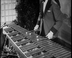 Man Playing the Xylophone, 1930s. Creator: British Pathe Ltd.