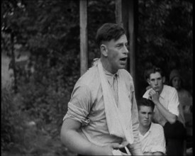 Preacher, Albert Teaster Delivering a Sermon, 1930s. Creator: British Pathe Ltd.