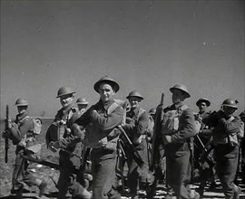 British Soldiers Marching Through Greece, 1941. Creator: British Pathe Ltd.