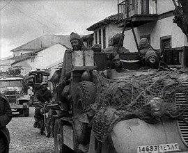 British Soldiers Retreating in Greece, 1941. Creator: British Pathe Ltd.