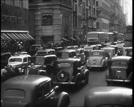 Shot of Congested Streets in New York City, 1932. Creator: British Pathe Ltd.