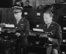 Journalists at Work, 1943. Creator: British Pathe Ltd.