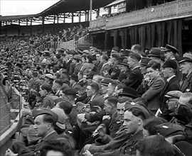 British Crowds Watching a Cricket Match, 1943-1944. Creator: British Pathe Ltd.