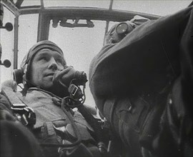 Two RAF Bomber Pilots, 1942. Creator: British Pathe Ltd.