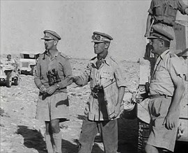 British Officers at El Alamein, 1942. Creator: British Pathe Ltd.