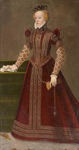 Portrait of Archduchess Barbara of Austria, Duchess of Ferrara (1539-1572), 1565. Creator: Terzio (Terzi); Francesco (c. 1523-1591).