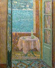 La Table de la mer, Villefranche-sur-Mer, 1920. Creator: Le Sidaner; Henri (1862-1939).