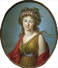 Portrait of Countess Anna Flora von Kageneck (1779-1857), 1792. Creator: Vigée Le Brun; Louise Élisabeth (1755-1842).