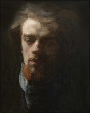 Self-portrait, 1860. Creator: Fantin-Latour; Henri (1836-1904).