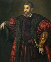 Portrait of the Duke Alfonso I d'Este (1476-1534), 1530-1534. Creator: Titian (1488-1576).