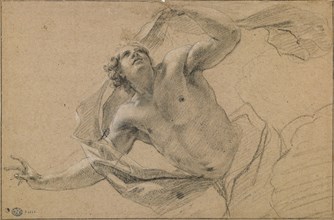 Study for the figure of Zephyr, c1639. Creator: Vouet; Simon (1590-1649).