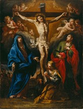 Crucifixion of Christ with the Madonna, Saint John and Saint Mary Magdalene, c1764. Creator: Conca; Sebastiano (1680-1764).