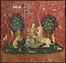 Sight. The Lady and the Unicorn, Between 1484 and 1500. Creator: Anonymous master ().