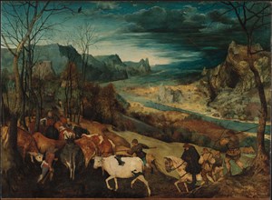 The Return of the Herd (Autumn), 1565. Creator: Bruegel (Brueghel); Pieter; the Elder (ca 1525-1569).