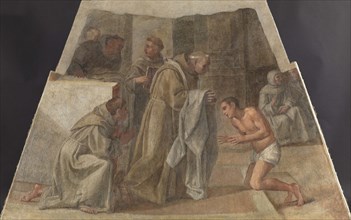 San Diego de Alcalá Receives the Franciscan habit, 1604-1605 . Creator: Albani; Francesco (1578-1660).