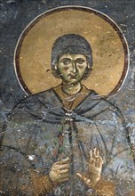 Saint Euphrosynos the Cook of Alexandria, 12th century. Creator: Byzantine Master ().