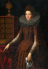 Portrait of Marie de Médici (1575-1642), before 1600. Creator: Santi di Tito (1536-1603).