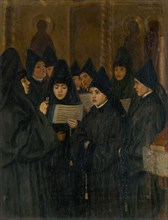 Nuns, 1893. Creator: Nesterov; Mikhail Vasilyevich (1862-1942).