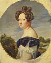 Portrait of the opera singer Marie-Julie Halligner (1786-1850), c1820. Creator: Anonymous ().