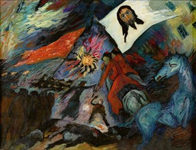 La démence - Revolution, . Creator: Werefkin; Marianne; von (1860-1938).