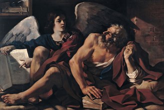 Saint Matthew and the Angel, 1622. Creator: Guercino (1591-1666).