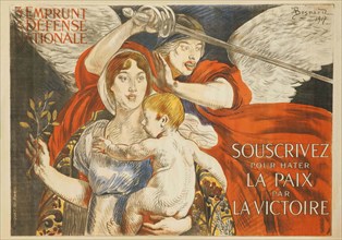 Souscrivez pour hater la Paix par la Victoire, 1917. Creator: Besnard; Paul-Albert (1849-1934).